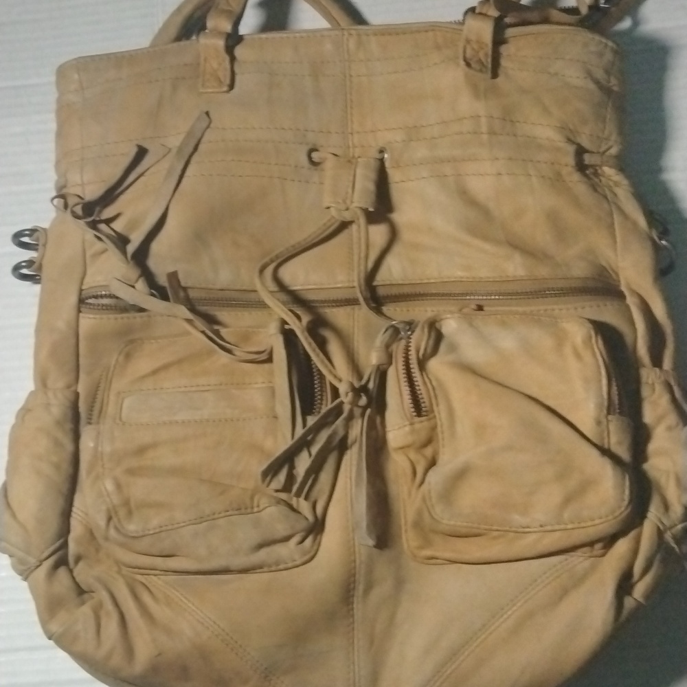 Free people distressed leather bag